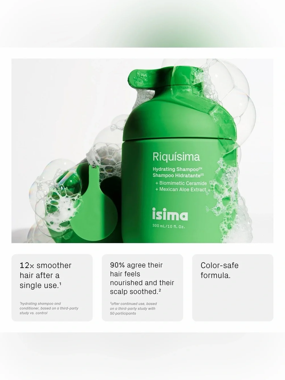 isima Riquísima Hydrating Shampoo by Shakira 3/4 full